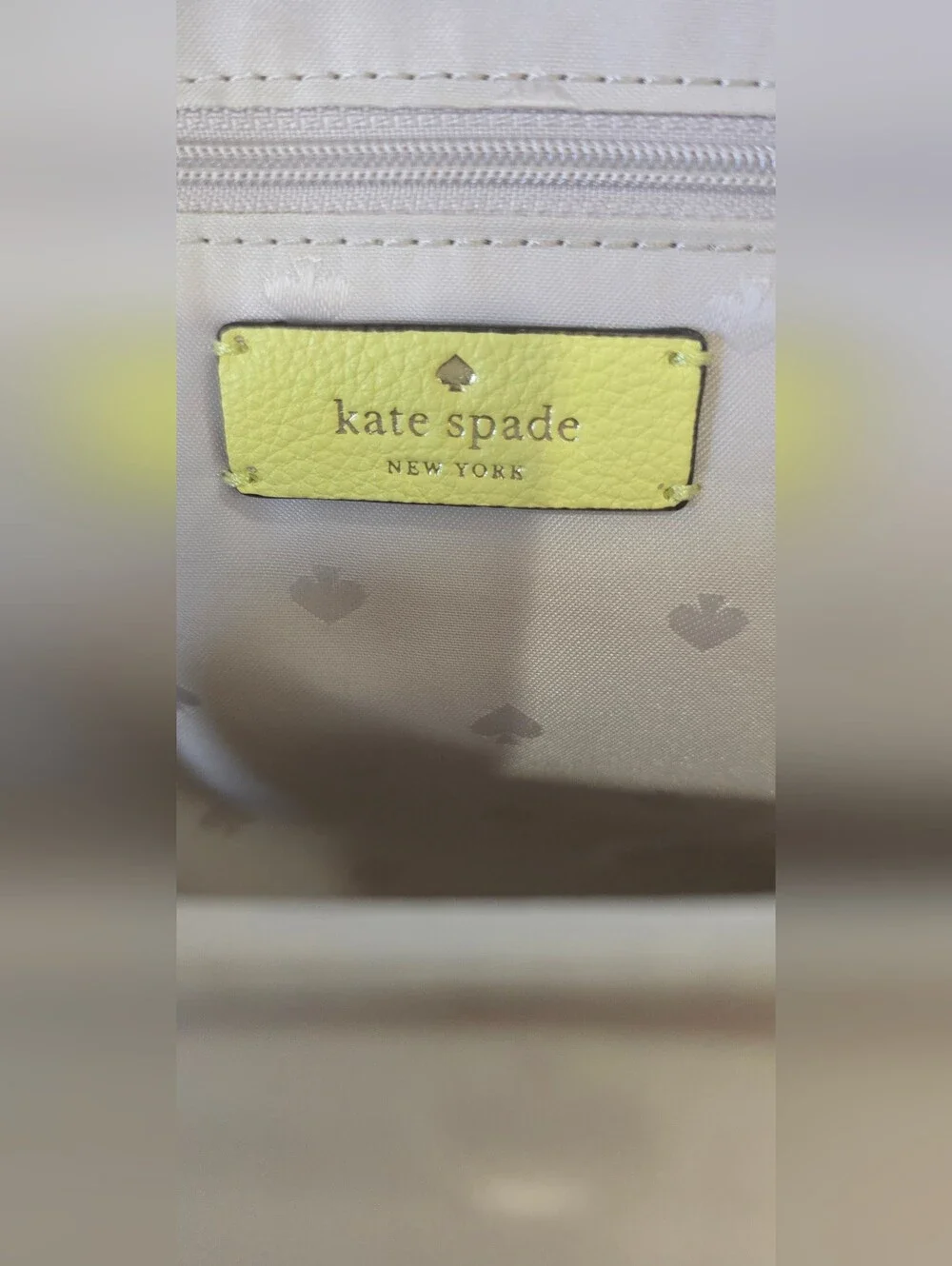 kate spade Chartreuse Pebbled Leather Mini Backpack (DAMAGED)